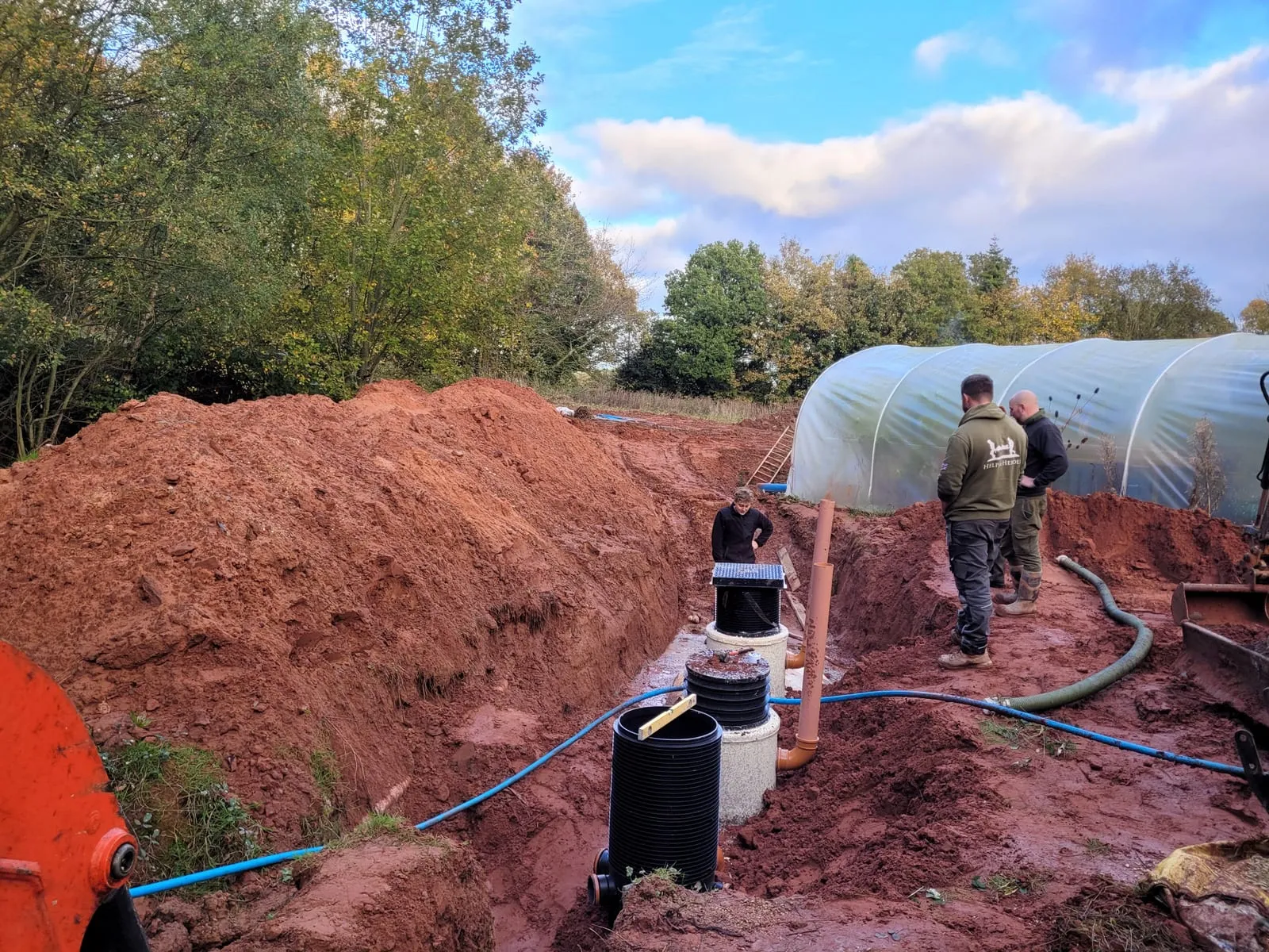Septic tank installation